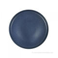 Stoneware Dinner Itakda sa Dark Blue Matt Tapos na